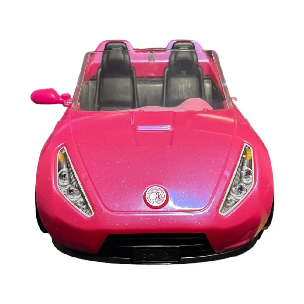 Mattel Barbie Convertible Pink Cars Glam Cruiser 2016/2013 Size 13” (2 Cars)
